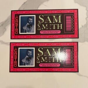 Sam Smith postcards (set of two) - collectors item.